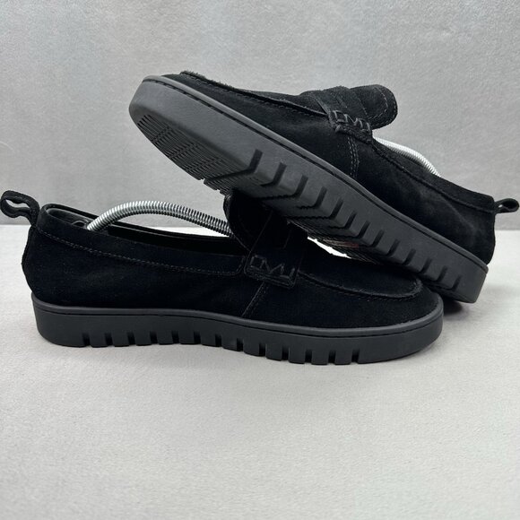 Vionic Uptown Womens Size 8.5 WIDE Penny Loafer Black Suede Comfort Casual Shoes - Picture 5 of 8